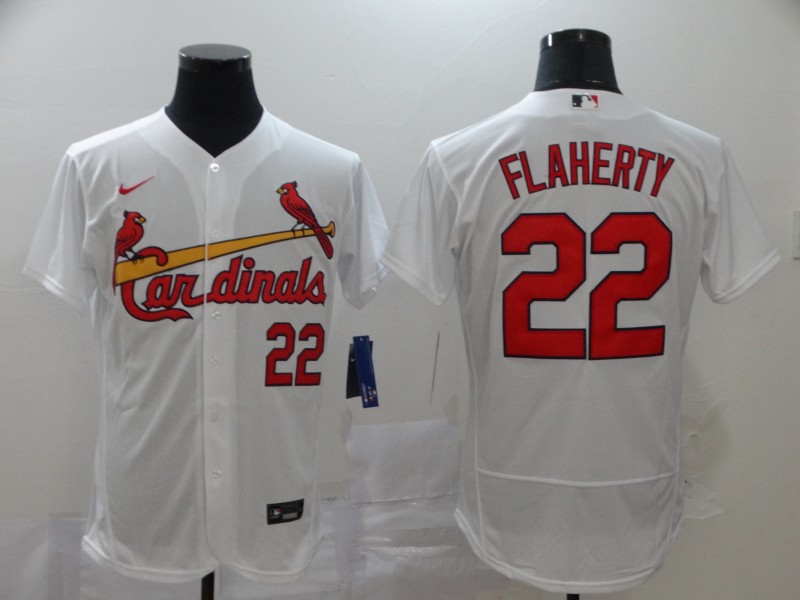 Cardinals 22 Jack Flaherty White 2020 Nike Flexbase Jersey
