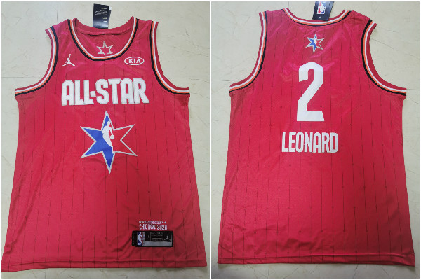 Clippers 2 Kawhi Leonard Red 2020 NBA All-Star Jordan Brand Swingman Jersey