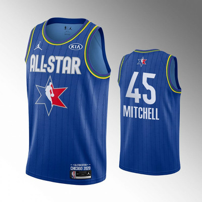 Jazz 45 Donovan Mitchell Blue 2020 NBA All-Star Jordan Brand Swingman Jersey
