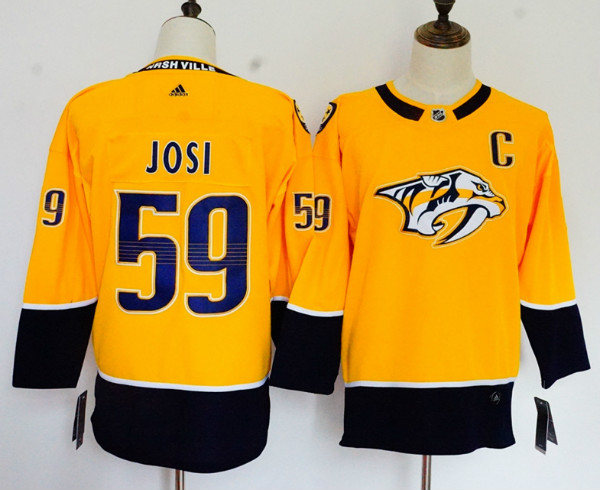 Predators 59 Roman Josi Gold Youth Adidas Jersey