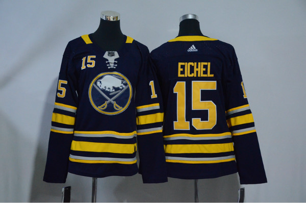 Sabres 15 Jack Eichel Navy Youth Adidas Jersey