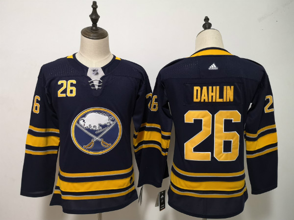 Sabres 26 Rasmus Dahlin Navy Youth Adidas Jersey