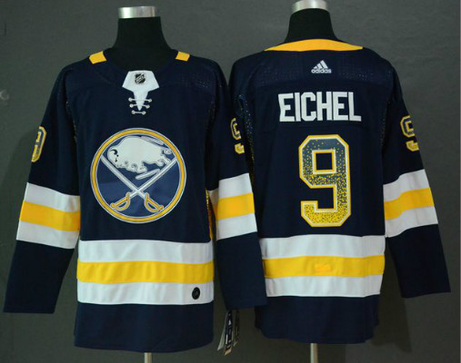 Sabres 9 Jack Eichel Navy Drift Fashion Adidas Jersey