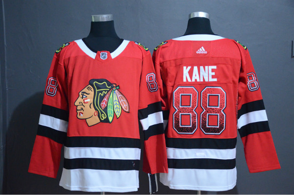 Blackhawks 88 Patrick Kane Red Drift Fashion Adidas Jersey