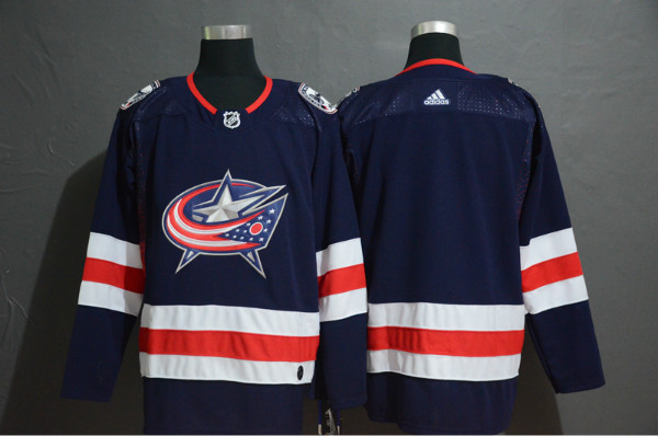 Blue Jackets Blank Navy Adidas Jersey