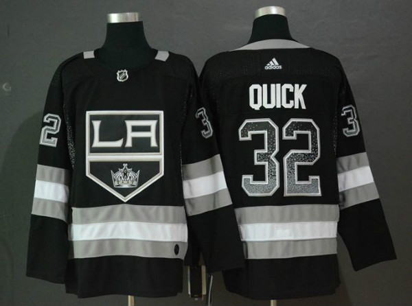 Kings 32 Jonathan Quick Black Drift Fashion Adidas Jersey
