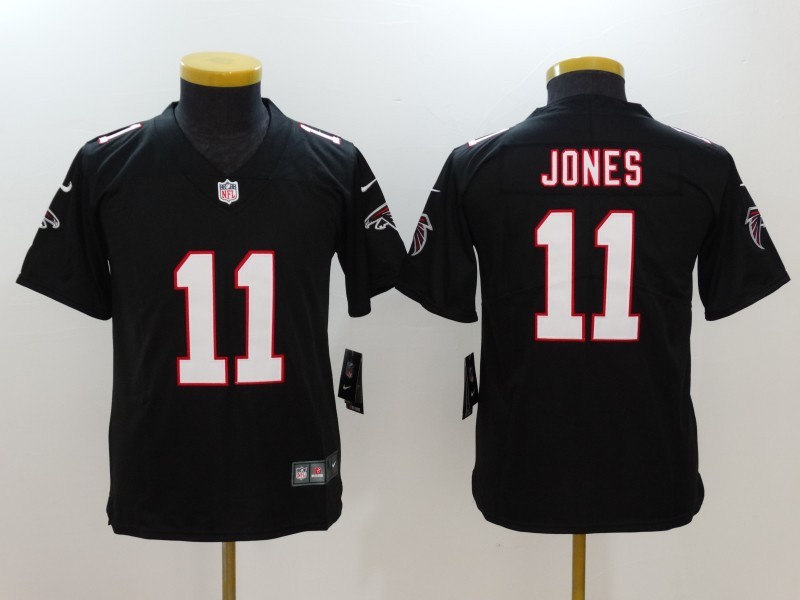 Nike Falcons 11 Julio Jones Black Vapor Untouchable Youth Limited Jersey