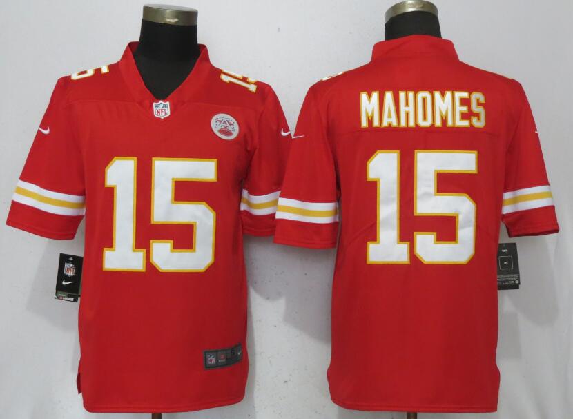 Nike Chiefs 15 Patrick Mahomes Red Youth Vapor Untouchable Limited Jersey