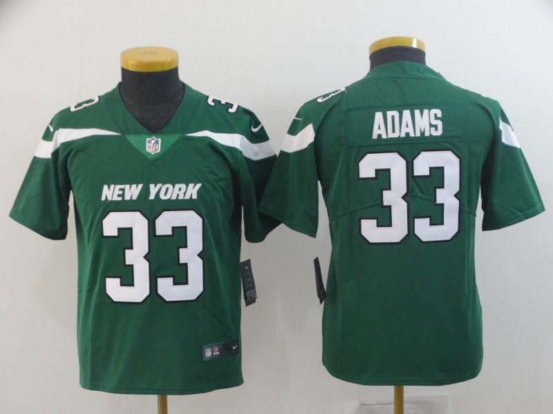 Nike Jets 33 Jamal Adams Green Youth Vapor Untouchable Limited Jersey