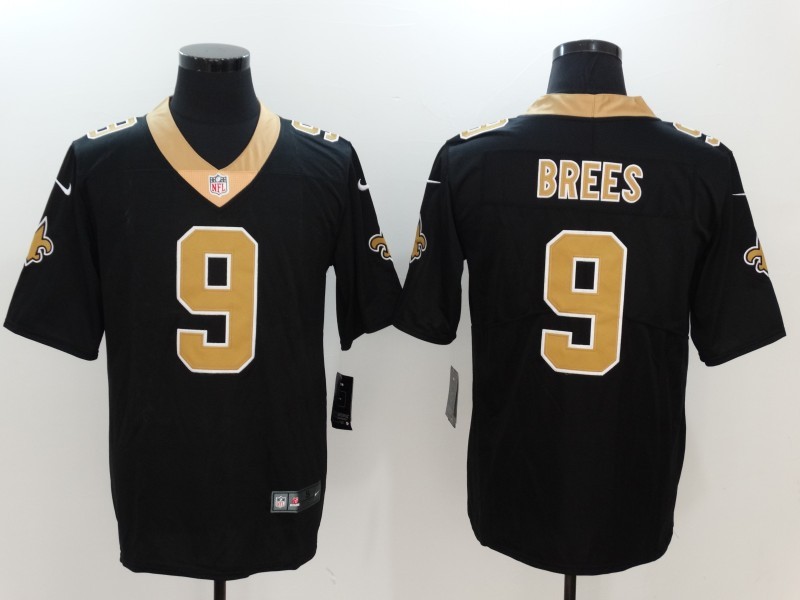 Nike Saints 9 Drew Brees Black Youth Vapor Untouchable Player Limited Jersey