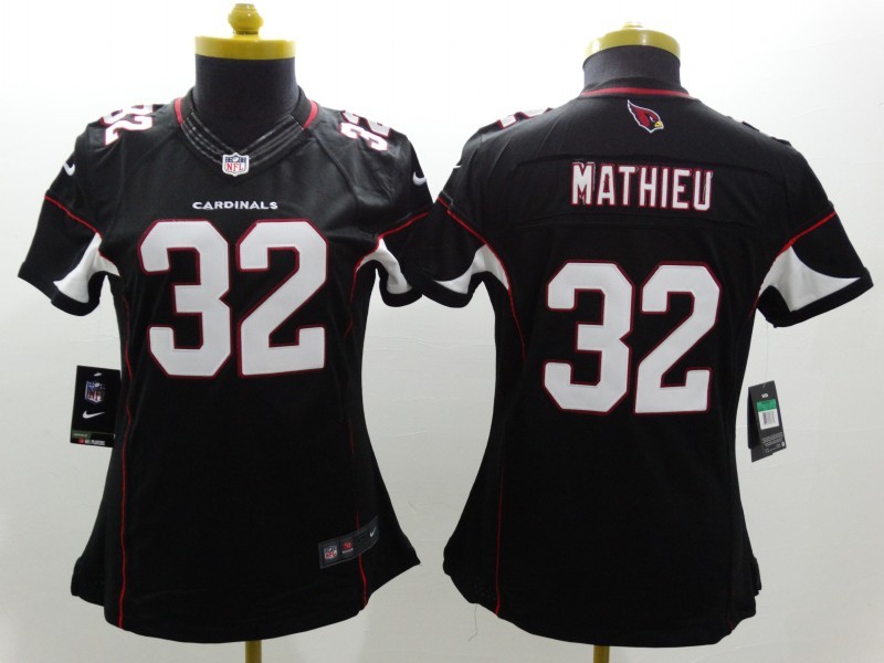 Nike Cardinals 32 Mathieu Black Women Limited Jerseys