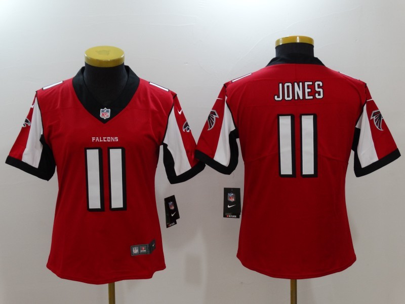 Nike Falcons 11 Julio Jones Red Vapor Untouchable Women Limited Jersey