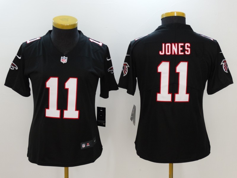 Nike Falcons 11 Julio Jones Black Vapor Untouchable Women Limited Jersey