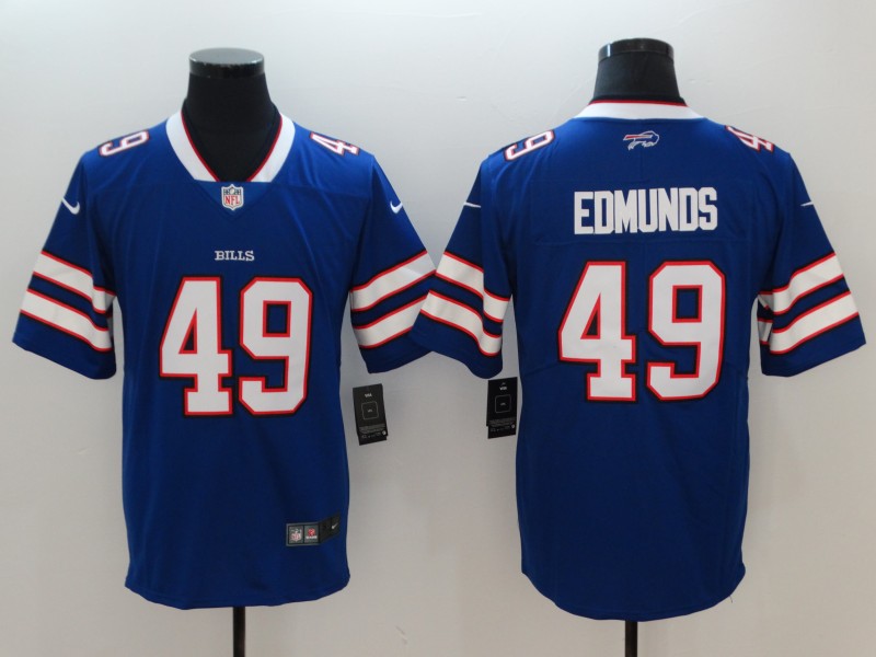 Nike Bills 49 Tremaine Edmunds Royal Youth Vapor Untouchable Limited Jersey