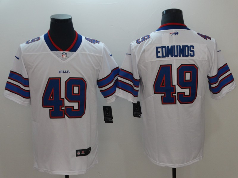 Nike Bills 49 Tremaine Edmunds White Youth Vapor Untouchable Limited Jersey