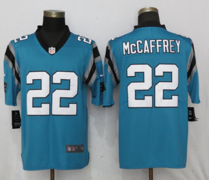 Nike Panthers 22 Christian McCaffrey Blue Youth Vapor Untouchable Limited Jersey