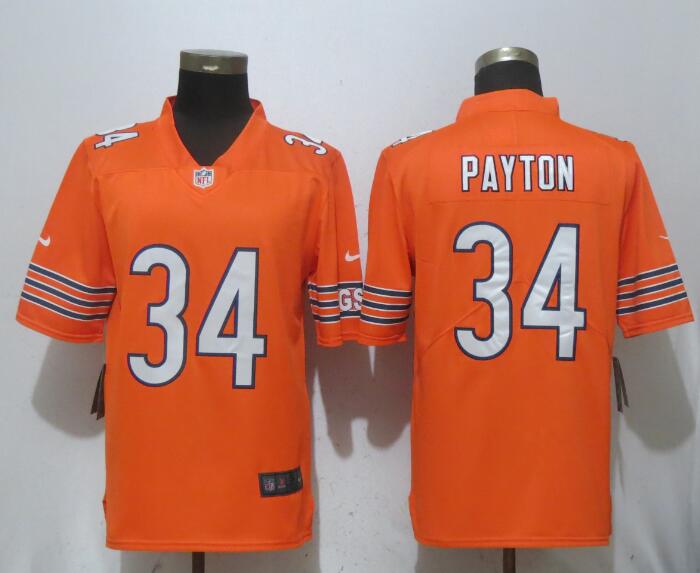 Nike Bears 34 Walter Payton Orange Youth Vapor Untouchable Limited Jersey