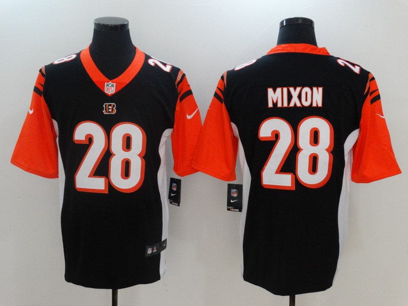 Nike Bengals 28 Joe Mixon Black Youth Vapor Untouchable Player Limited Jersey