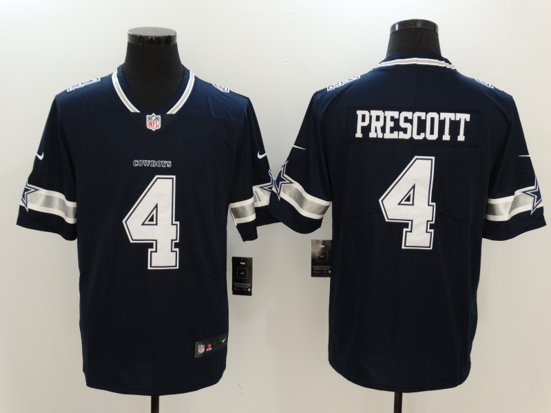 Nike Cowboys 4 Dak Prescott Navy Youth Vapor Untouchable Limited Jersey
