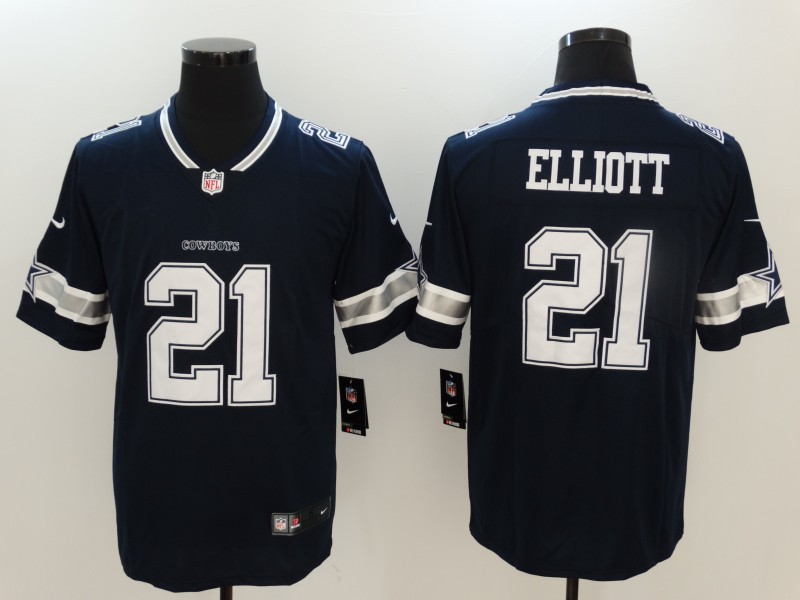 Nike Cowboys 21 Ezekiel Elliott Navy Youth Vapor Untouchable Player Limited Jersey