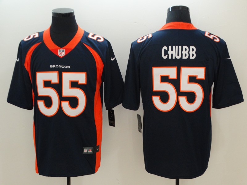 Nike Broncos 55 Bradley Chubb Navy Youth Vapor Untouchable Limited Jersey