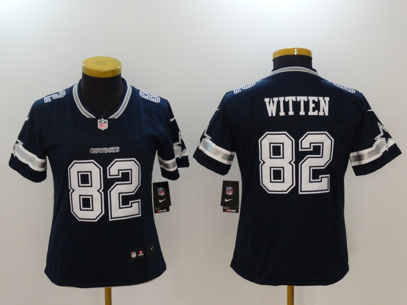 Nike Cowboys 82 Jason Witten Navy Women Vapor Untouchable Player Limited Jersey