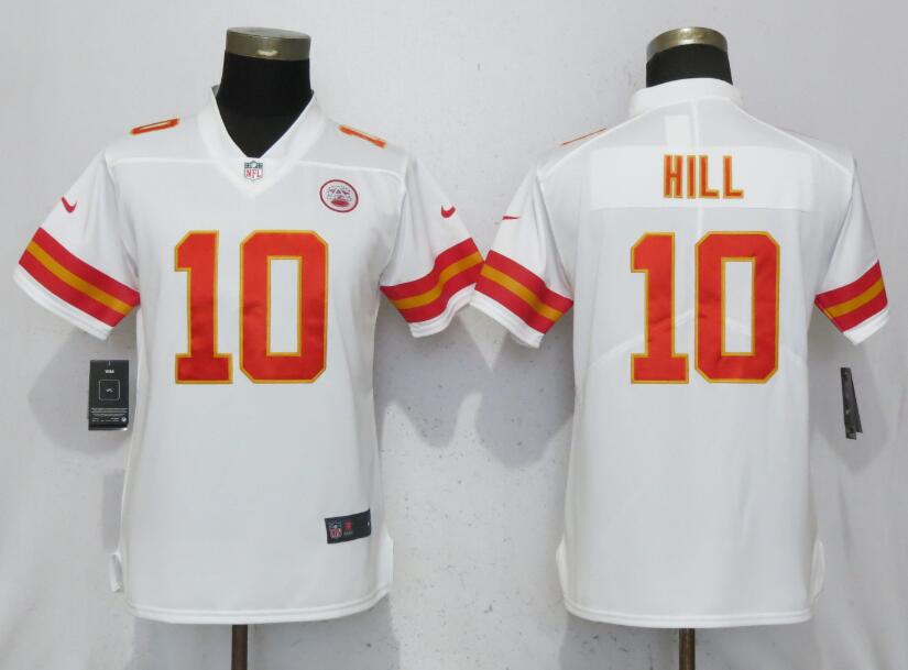 Nike Chiefs 10 Tyreek Hill White Women's  Vapor Untouchable Limited Jersey