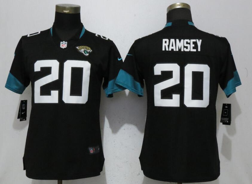 Nike Jaguars 20 Jalen Ramsey Black Women Vapor Untouchable Limited Player Jersey