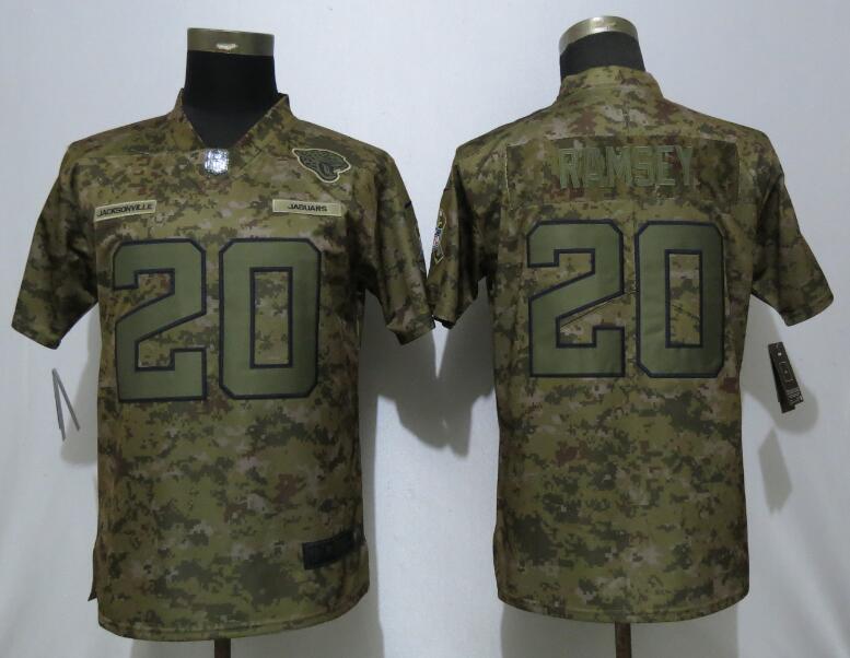 Nike Jaguars 20 Jalen Ramsey Camo Women Salute To Service Limited Jersey