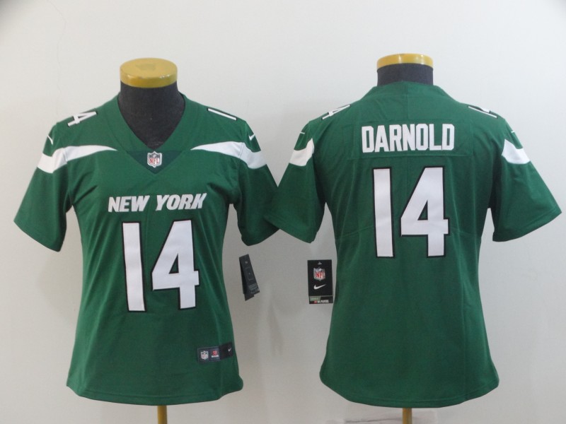 Nike Jets 14 Sam Darnold Green Women  Vapor Untouchable Limited Jersey