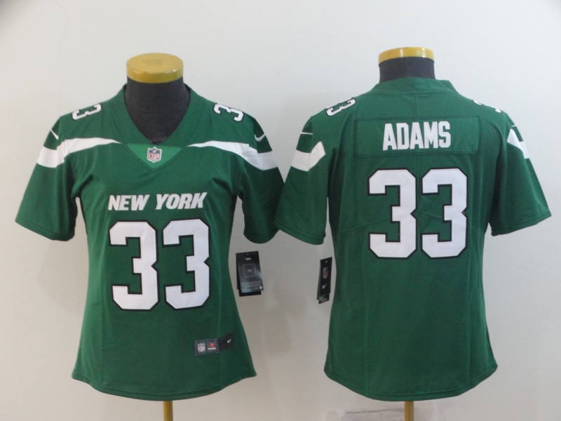 Nike Jets 33 Jamal Adams Green Women Vapor Untouchable Limited Jersey