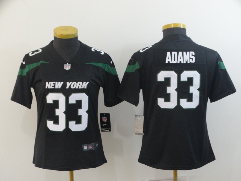 Nike Jets 33 Jamal Adams Black Women Vapor Untouchable Limited Jersey