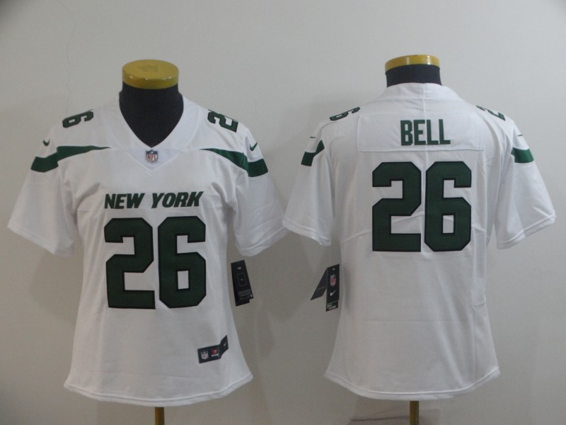 Nike Jets 26 Le'Veon Bell White Women Vapor Untouchable Limited Jersey