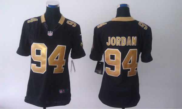 Nike Saints 94 Jordan Black Women Limited Jerseys