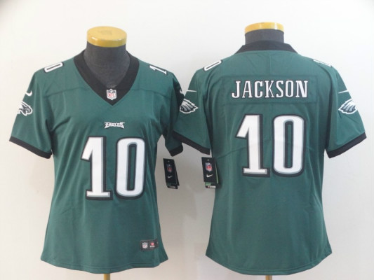Nike Eagles 10 DeSean Jackson Green Women Vapor Untouchable Limited Jersey