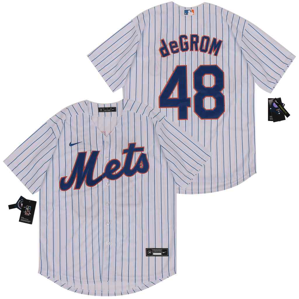 Mets 48 Jacob DeGrom White 2020 Nike Cool Base Jersey