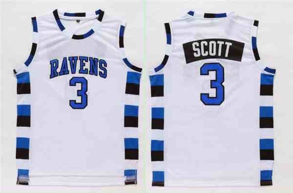 One Three Hill 3 Scott White Stitched Jersey