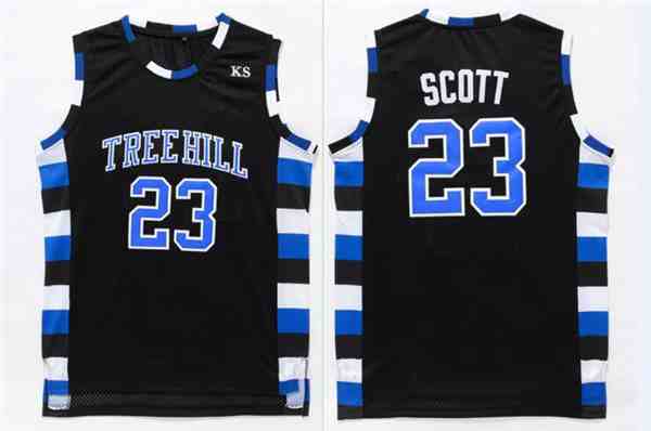 One Three Hill 23 Scott Black Stitched Jersey