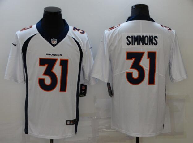 Nike Broncos 31 Justin Simmons White Vapor Untouchable Limited Jersey