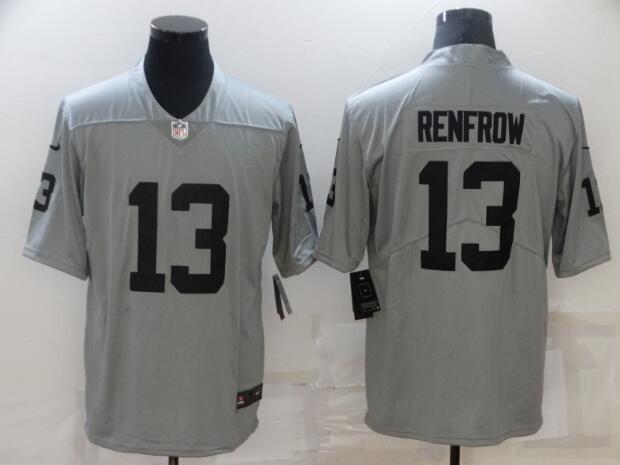 Nike Raiders 13 Hunter Renfrow Silver Inverted Legend Vapor Untouchable Limited Jersey