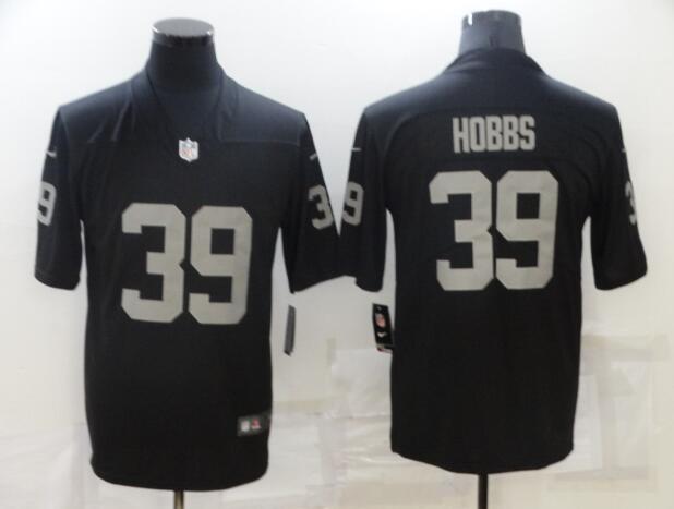 Mens Las Vegas Raiders 39 Nate Hobbs Nike Black Limited Jersey
