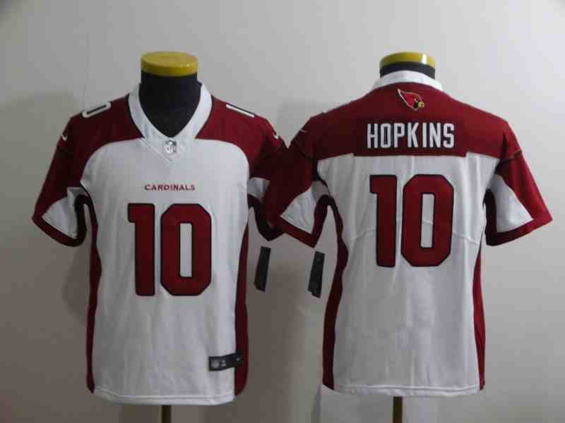 Youth Arizona Cardinals #10 DeAndre Hopkins White Vapor Limited Jersey
