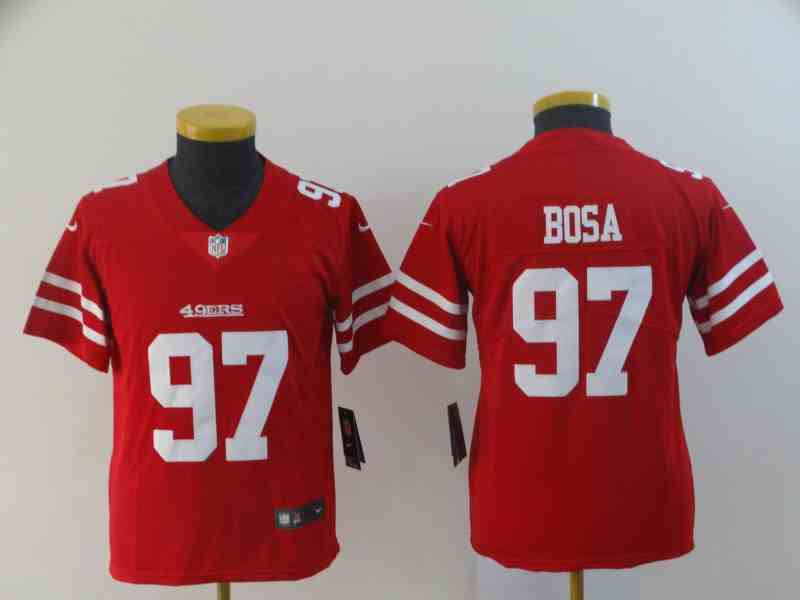 Youth NFL San Francisco 49ers #97 Nick Bosa Red Vapor Untouchable Limited Stitched Jersey