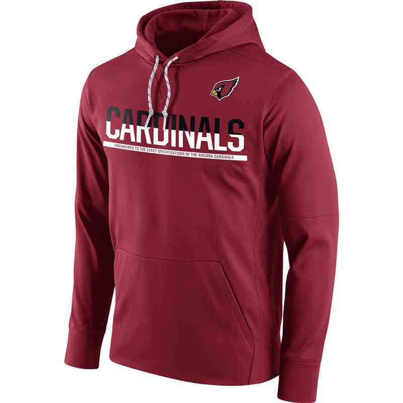 Men's Arizona Cardinals Nike Black Sideline Circuit Pullover Performance Hoodie