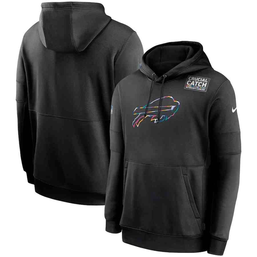 Men's Buffalo Bills Nike Crucial Catch Sideline Performance Pullover Hoodie