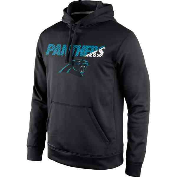 Men's Carolina Panthers Black  Performance Hoodie