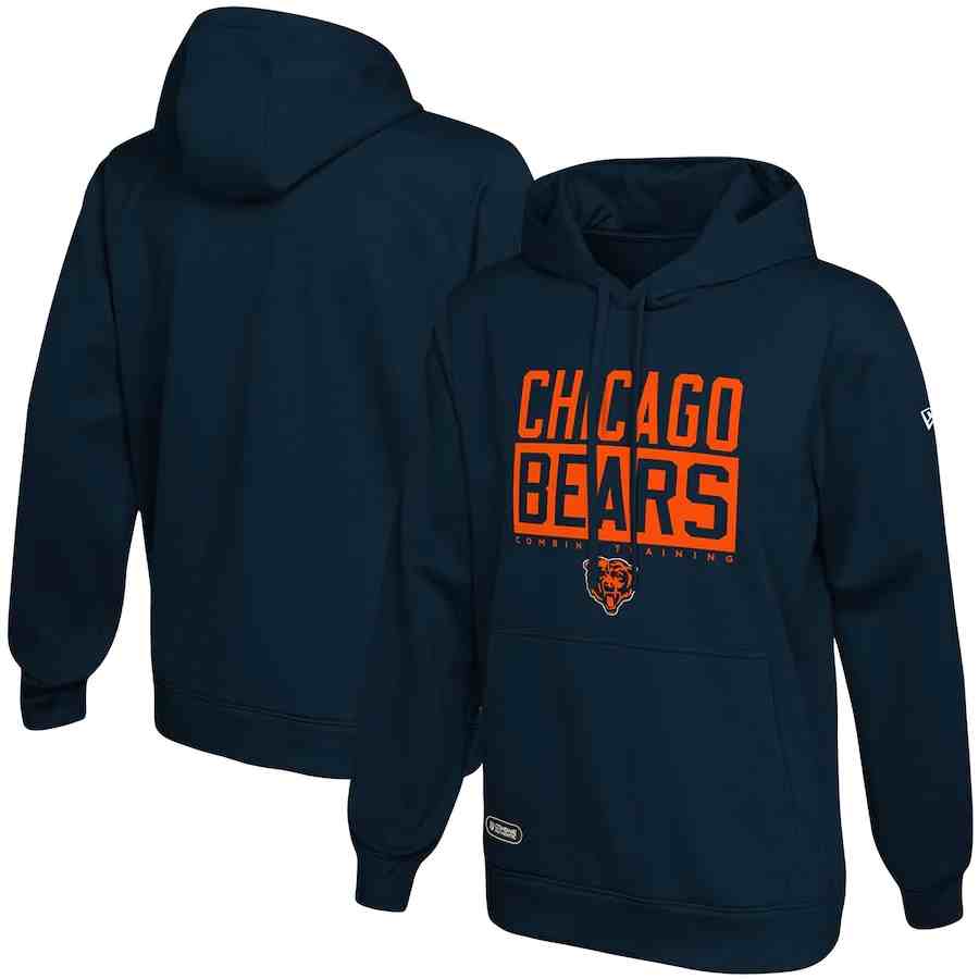Chicago Bears Navy School of Hard Knocks Pullover Hoodie