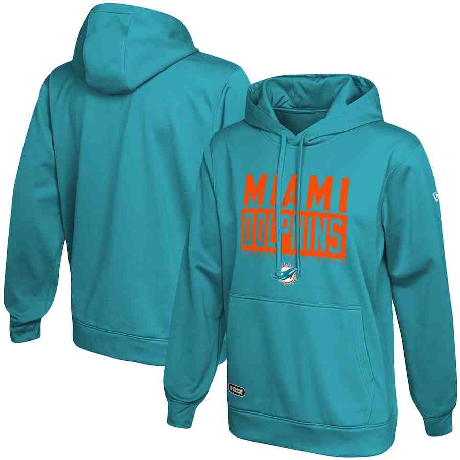 Miami Dolphins Aqua School of Hard Knocks Pullover Hoodie