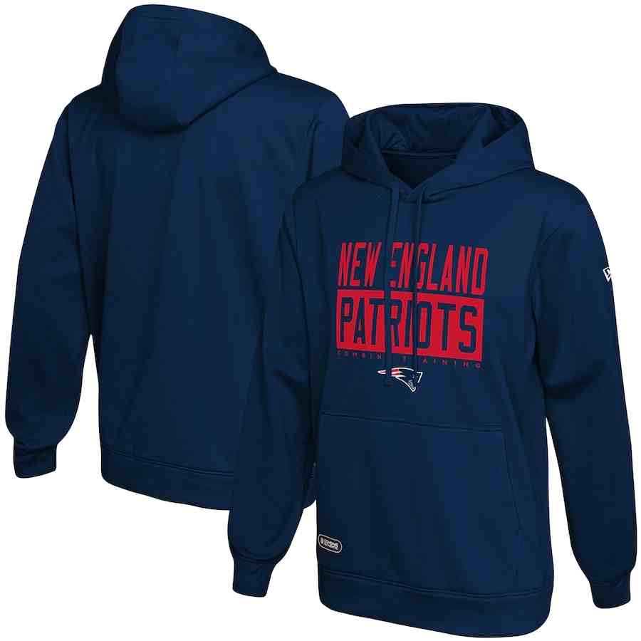 New England Patriots Navy School of Hard Knocks Pullover Hoodie
