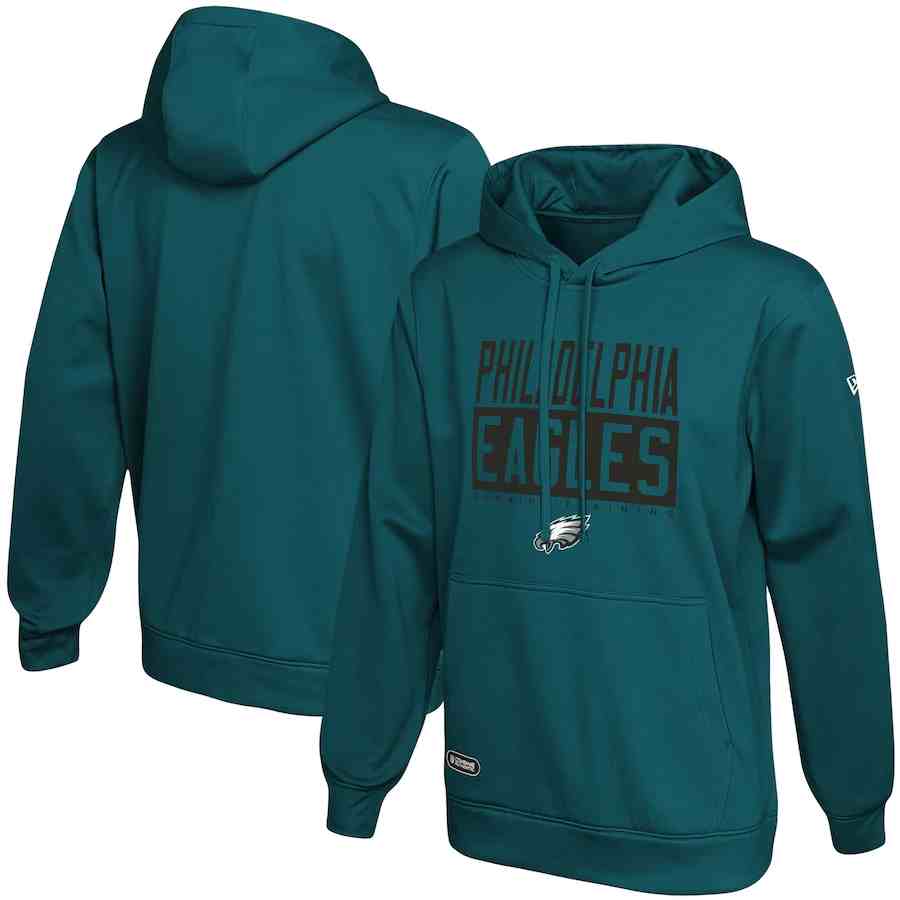Philadelphia Eagles Midnight Green School of Hard Knocks Pullover Hoodie